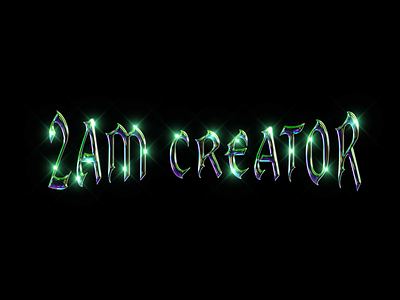 2AM Creator type design 2amcreator art branding design digital art graphic design layer effects logo photoshop type type design typography