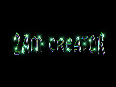 2AM Creator type design 2amcreator art branding design digital art graphic design layer effects logo photoshop type type design typography