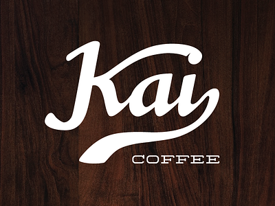 Kai Coffee Custom Script coffee kai script