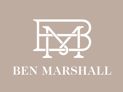 Ben Marshall Monogram Logo