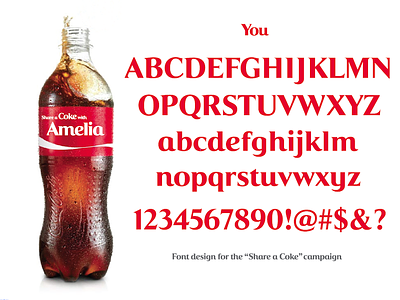 "Share a Coke" Font branding design logo typography