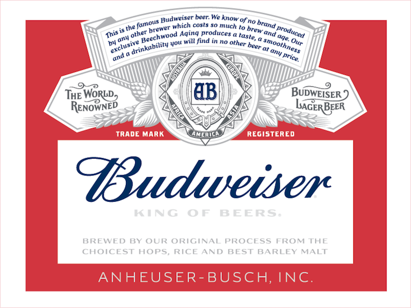 Budweiser Label by Ian Brignell on Dribbble
