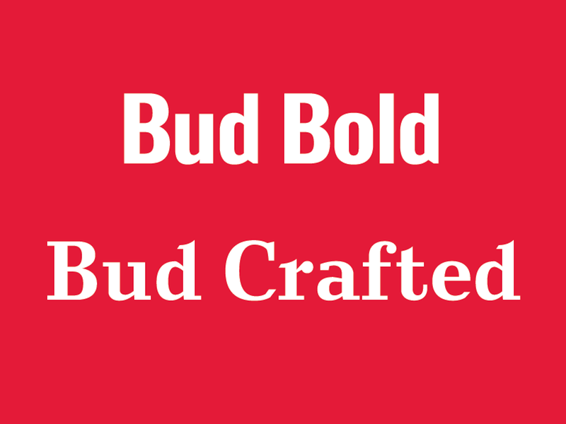 Bud Bold and Bud Crafted fonts by Ian Brignell on Dribbble