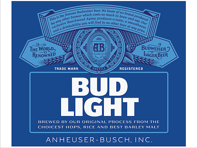 Bud Light branding design lettering logo type typography