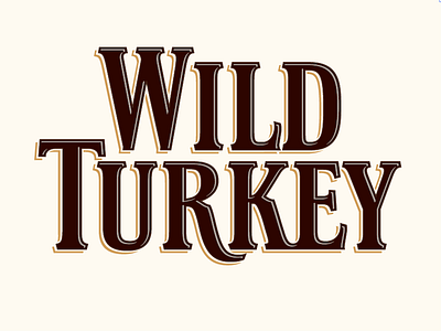 Wild Turkey branding design lettering logo type typography