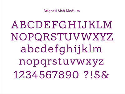 Brignell Slab Medium branding design font ibtype type typography