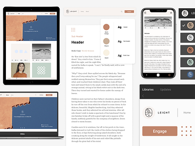 Leicht — Fictional Brand branding browser design education illustration interface mobile tool ui ux web