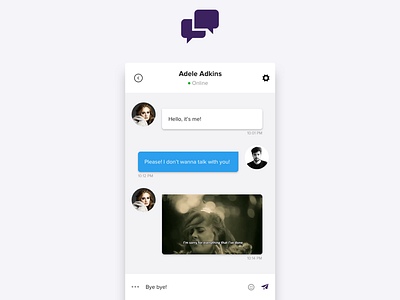 Direct Messaging 013 100 app challenge chat dailyui days direct message messaging