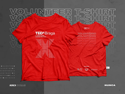 TEDxBraga 2018 Volunteer T-shirt braga t shirt t shirt design ted tedx volunteer