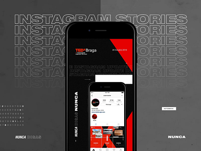 TEDxBraga 2018 Insta Stories animation design event graphic design identity instagram photoshop profile stories ted tedx