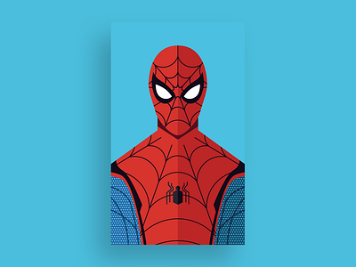 Spider-Man aranha avenger avengers comics design fan art flat flat design geek homem aranha homem aranha illustration marvel movie nerd spider spider man spider man vingadores