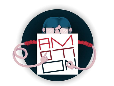 Amotion design graphic design illustration illustrator logo vector