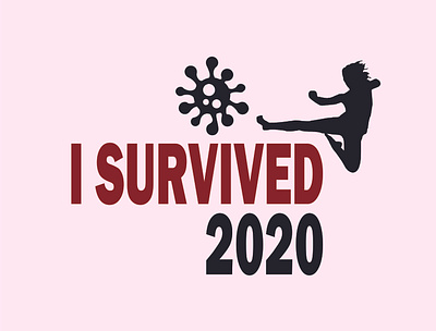 I Survived 2020 from Covid covid covid19 survive typography vector