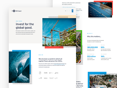 United Nations Landing - SDG Impact clean landing landing page ui ux web website