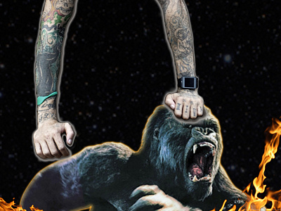 An Artist's Grind,Gorilla Marketing artist grind flames for hire gorilla gorilla marketing graphic design graphics hard work ink marketing nyc tattoos