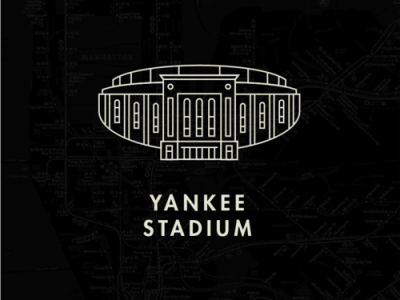 Yankee Stadium Icon baseball icon illustration line art line illustration line work new york yankees
