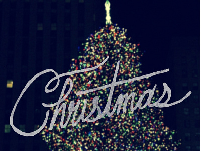 Christmas christmas christmas tree hand drawn type hand lettering nyc type typography x mas