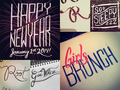 My 365 Project hand drawn type hand lettering instagram sketch type typography year