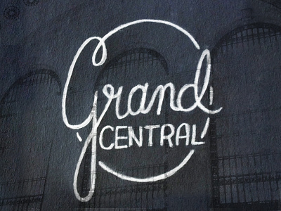 Grand Central Station cursive grand central grand central station lettering new york nyc script type typography