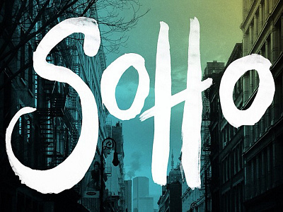 Soho lettering new york nyc paint soho type typography