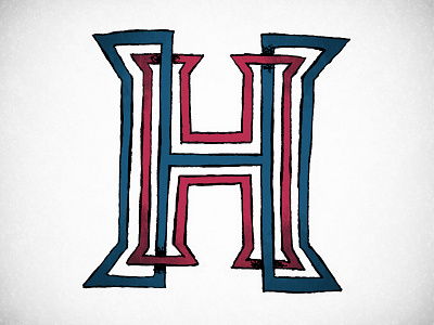 H design h lettering texture type typography