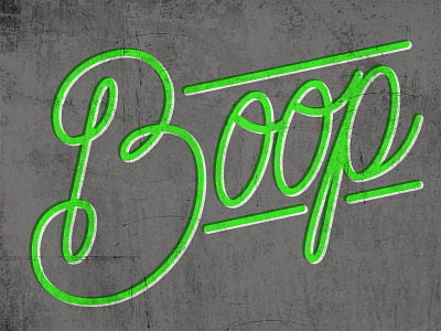 Boop boop lettering type typography vector