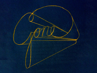 Gone gold hand lettering lettering sketch typography