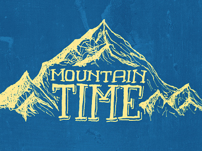 Mountain Time design hand lettering illustration lettering mountains typography