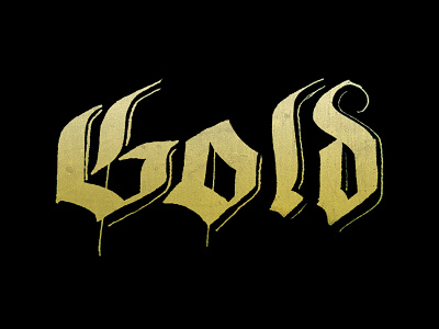 Gold calligraphy gold hand lettering lettering typography