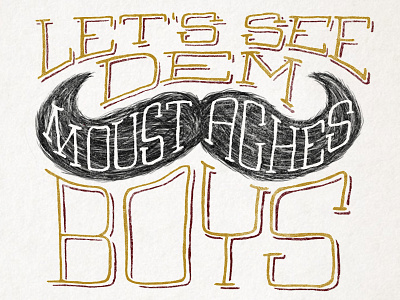 Movember Updated design lettering movember mustache typography