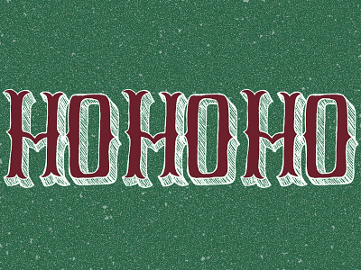 Ho Ho Ho christmas hand lettering holiday lettering santa typography