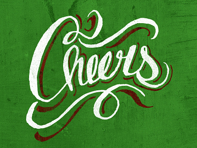 Cheers design hand lettering holiday lettering typography