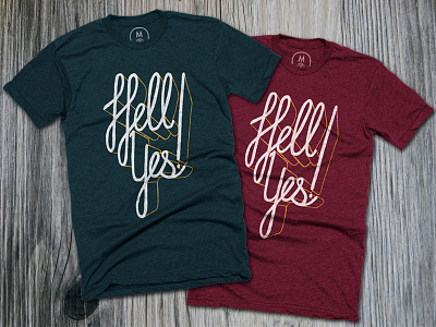 Hell Yes Shirts design lettering t shirt typography