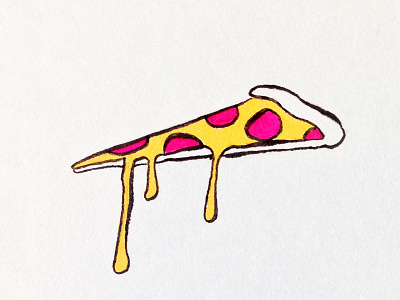 Pizza cheese illustration pizza sketch