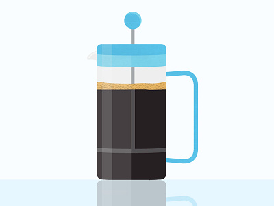 French Press coffee french press illustration vector