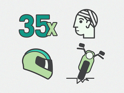Motorcycle Infographics helmet illustration infographics motorcycle vector