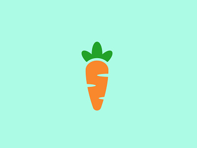 Carrot Mark carrot food logo mark vector