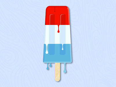 American Popsicle 4th of july america ice cream illutration popsicle summer vector