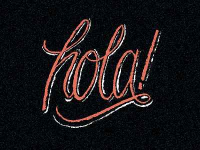 Hola! brush lettering hand lettering hello hola lettering typography