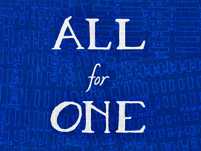 All for One NY all for one hand lettering lettering new york new york city nyc typography