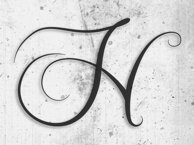 Today is Brought to you by the Letter H fancy h letter serif texture typography