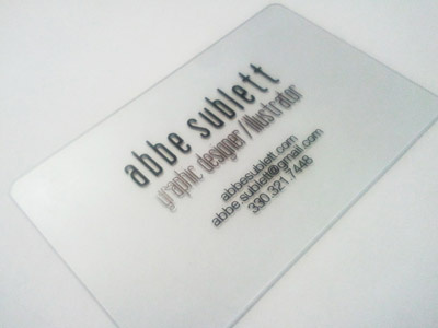My Business Card abbe sublett business card business cards cards foil stamping graphic design illustrator logo playoff rebound rebounds self identity specialty printing
