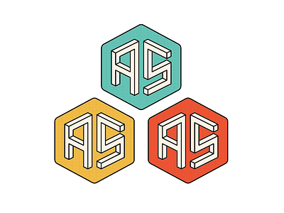 Personal Logo Idea No. 6 a branding geometric hexagon letters optical illustion personal s type typography