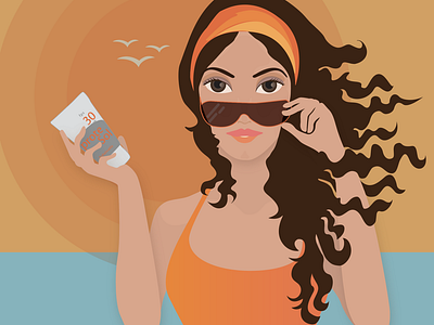 Sunscreen Illustration