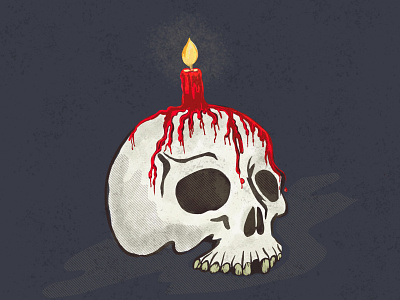 Skull - FrightFall2021 - Day 1 drawing halloween illustration ipad october procreate skull skulls