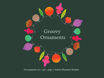 Groovy Ornaments Set