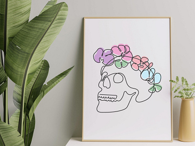 Skull Graphic skull wall art