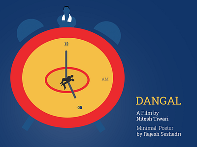 Dangal 2016 - Minimal Poster Design