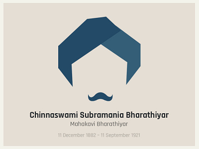 Mahakavi Bharathiyar by Rajesh Seshadri on Dribbble