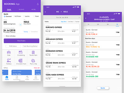 Booking App UI/UX